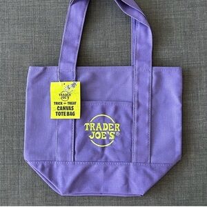 Trader Joe’s Mini Tote Bag New Limited Edition - Halloween! Purple!